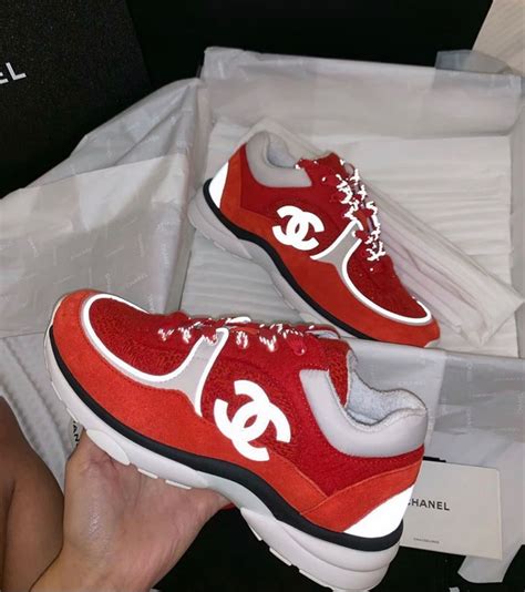 red and blue chanel sneakers|chanel sneakers 9.5.